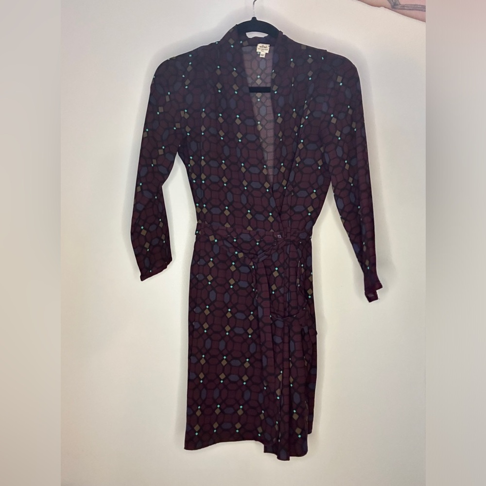 Aritzia Wilfred Japanese crêpe wrap dress